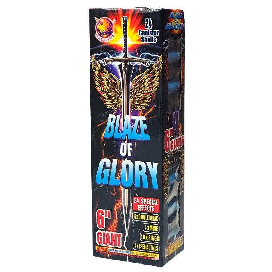 Blaze of Glory | 30 Break Artillery Shell by Firehawk Fireworks -Shop Online for XX-tra Large Canister Kit™ at Elite Fireworks!