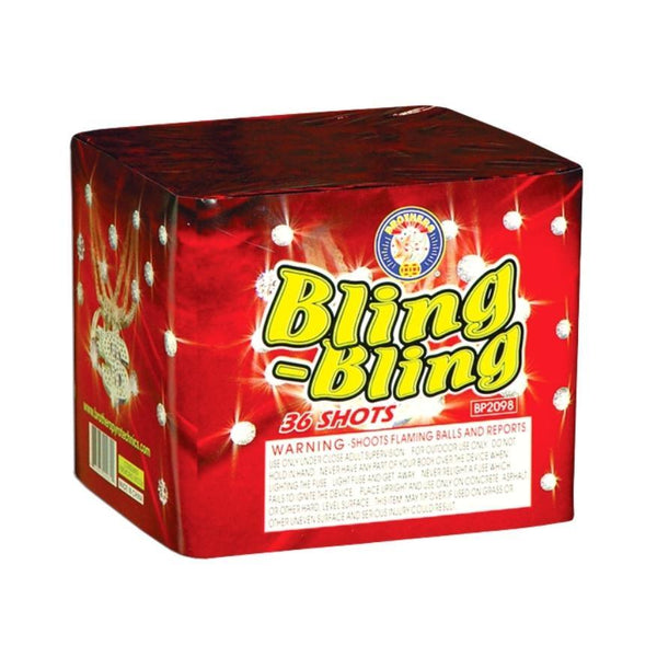 Bling-Bling | 36 Shot Aerial Repeater by Brothers Pyrotechnics -Shop Online for Standard Cake at Elite Fireworks!