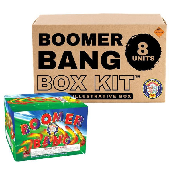 Boomer Bang | 55 Shot Aerial Repeater by Brothers Pyrotechnics -Shop Online for Large Cake at Elite Fireworks!