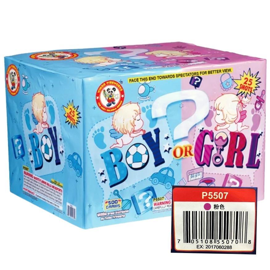 Boy or Girl? | 25 Shot Aerial Repeater by Winda Fireworks -Shop Online for X-tra Large Cake™ at Elite Fireworks!