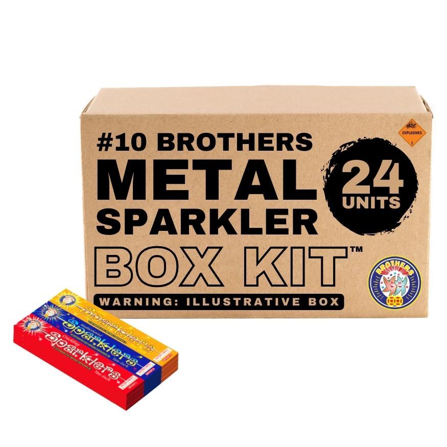 Brothers Metal Sparkler | 10 Inch Multi-Type Metal Handheld Sparkler by Brothers Pyrotechnics -Shop Online for Standard Sparkler at Elite Fireworks!