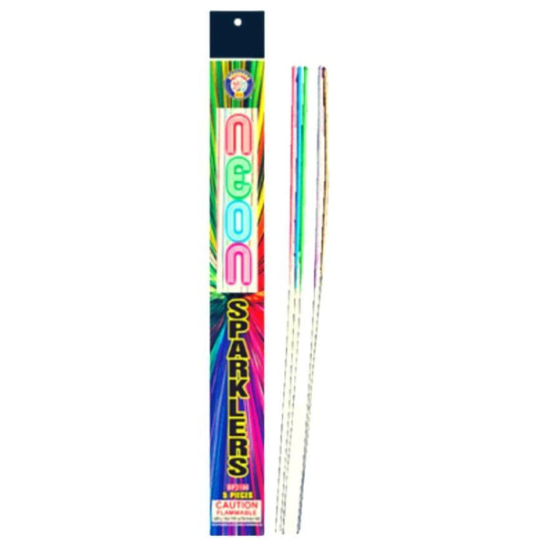 Brothers Neon Sparklers | 17 Inch Colorful Metal Colorful Handheld Sparkler by Brothers Pyrotechnics -Shop Online for Large Sparkler at Elite Fireworks!