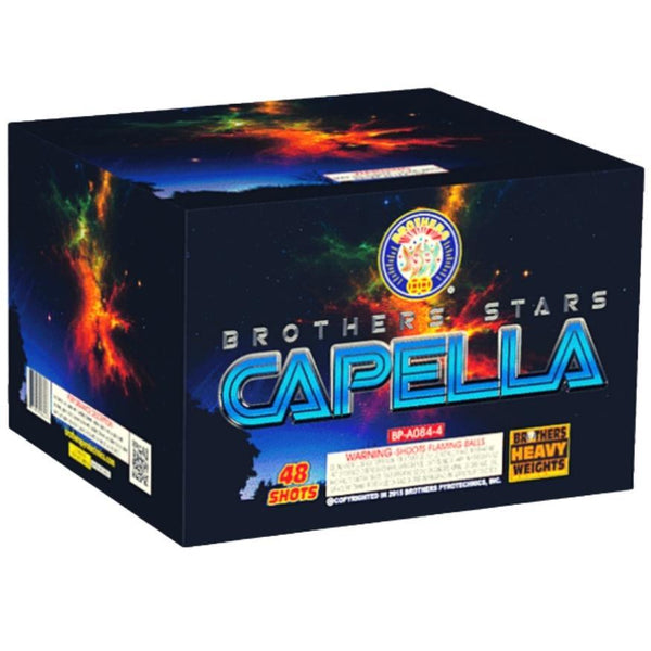 Brothers Stars | 192 Shot Box Kit™ - Canopus - Capella - Centauri - Vega by Brothers Pyrotechnics -Shop Online for X-tra Large Cake™ at Elite Fireworks!