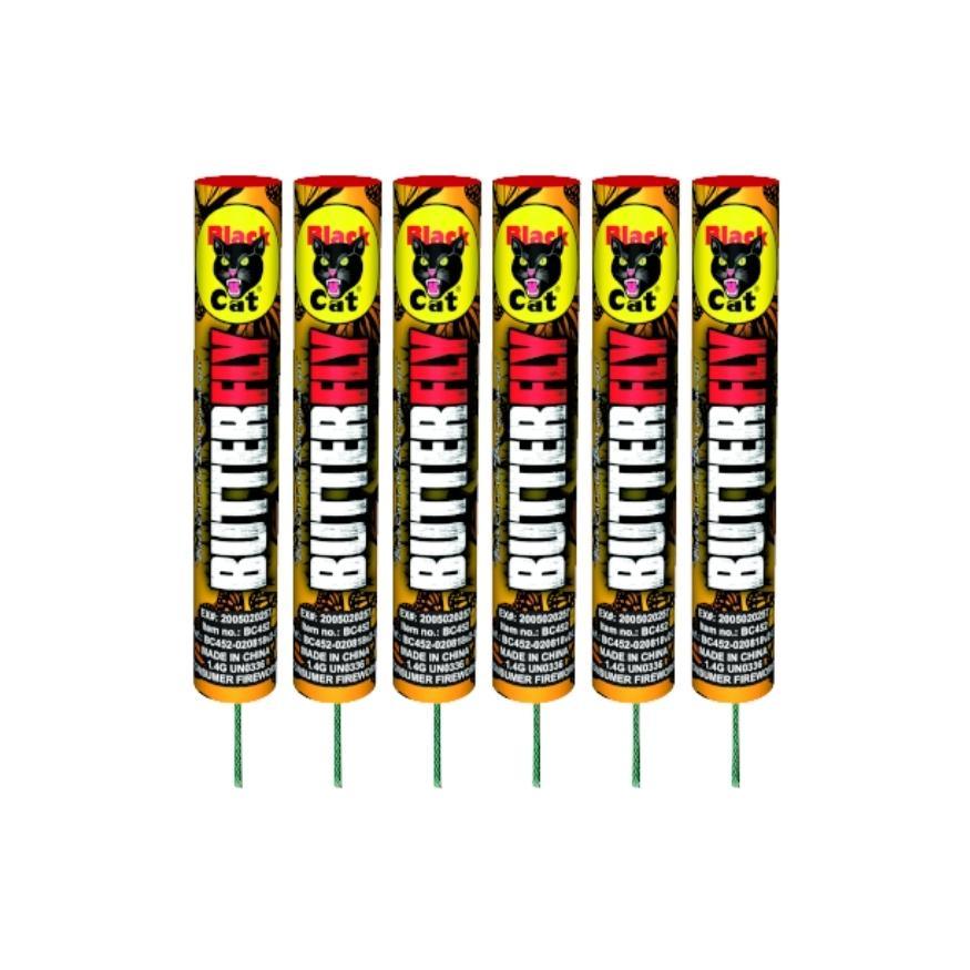Butterfly Rocket | 16" Rocket Projectile by Black Cat Fireworks -Shop Online for Standard Rocket at Elite Fireworks!