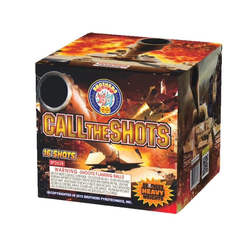 Call The Shots | 16 Shot Aerial Repeater by Brothers Pyrotechnics -Shop Online for Large Cake at Elite Fireworks!