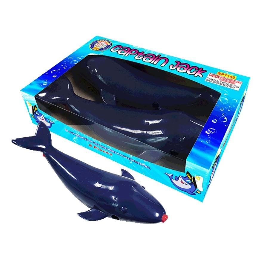 Captain Jack | Toylike Plastic Whale Shape Ground Novelty by Brothers Pyrotechnics -Shop Online for Large Novelty at Elite Fireworks!