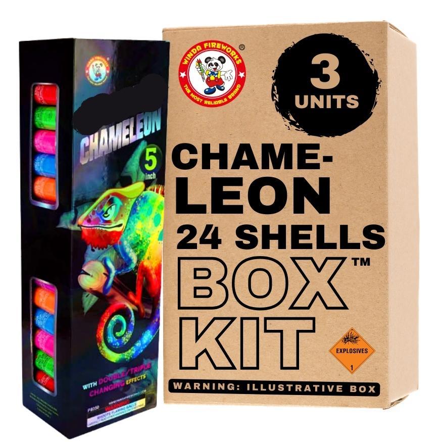 Chameleon Shells | 24 Break Artillery Shell by Winda Fireworks -Shop Online for X-tra Large Canister Kit™ at Elite Fireworks!