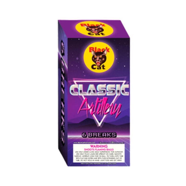 Classic Artillery | 6 Break Artillery Shell by Black Cat Fireworks -Shop Online for Standard Ball Kit™ at Elite Fireworks!