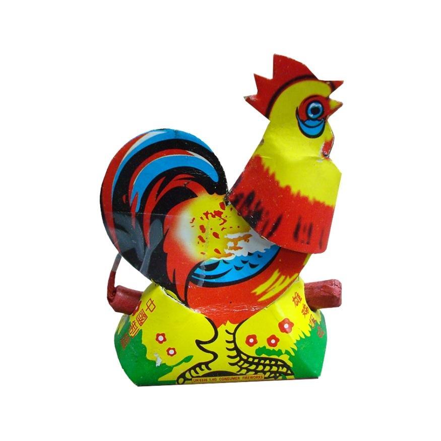 Cock Crowing at Dawn | Paper-craft Rooster Shape Fountain Ground Novelty by Asia Pyro -Shop Online for Standard Novelty at Elite Fireworks!