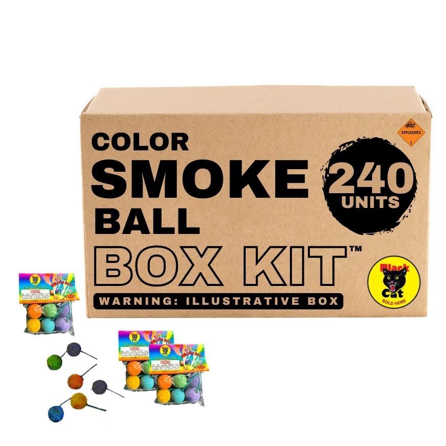 Color Smoke Ball | Six Color Assorted Smoke Gadget by Black Cat Fireworks -Shop Online for Standard Smoke Bomb at Elite Fireworks!