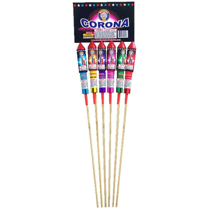 Corona | 27.4" Rocket Projectile by Brothers Pyrotechnics -Shop Online for Large Rocket at Elite Fireworks!