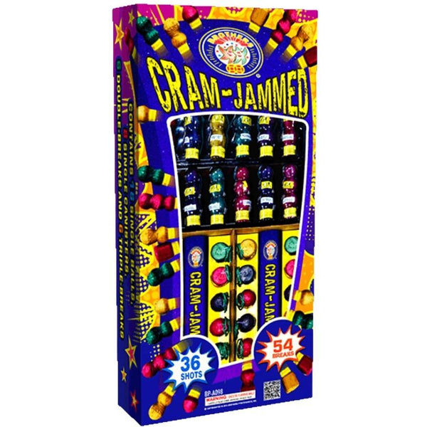 Cram-Jammed | 54 Break Artillery Shell by Brothers Pyrotechnics -Shop Online for Multi-Ball Kit™ at Elite Fireworks!