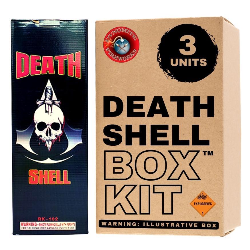 Death Shell | 24 Break Artillery Shell by Dynamite Fireworks -Shop Online for X-tra Large Canister Kit™ at Elite Fireworks!