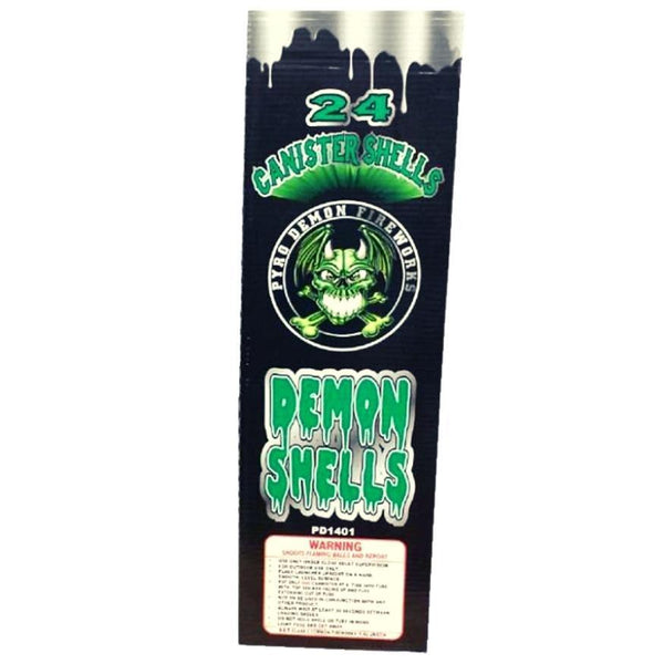 Demon Shells | 24 Break Artillery Shell by Pyro Demon -Shop Online for Large Canister Kit™ at Elite Fireworks!