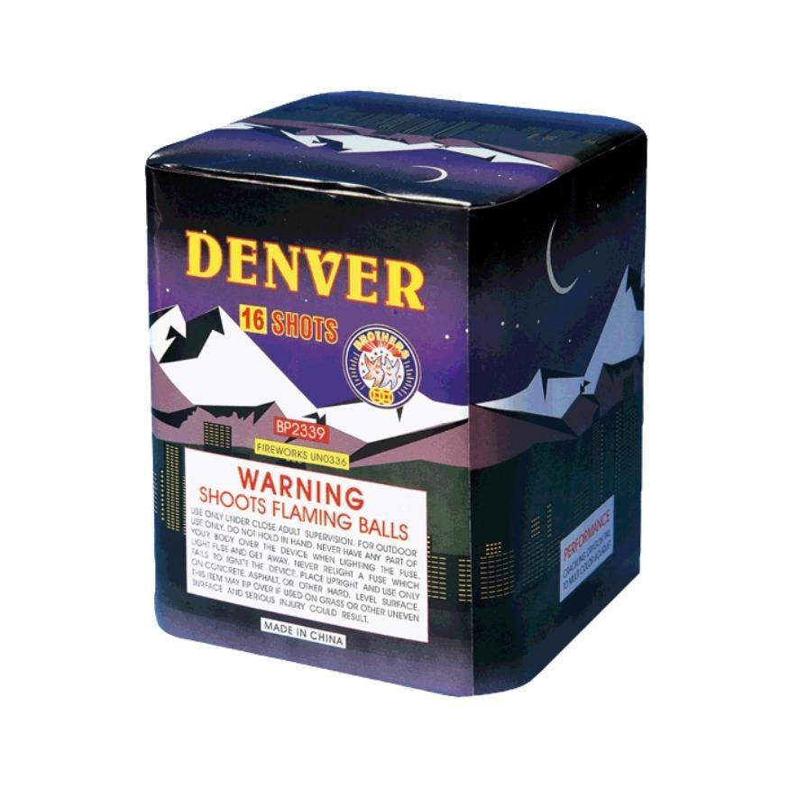 Denver | 16 Shot Aerial Repeater by Brothers Pyrotechnics -Shop Online for Standard Cake at Elite Fireworks!