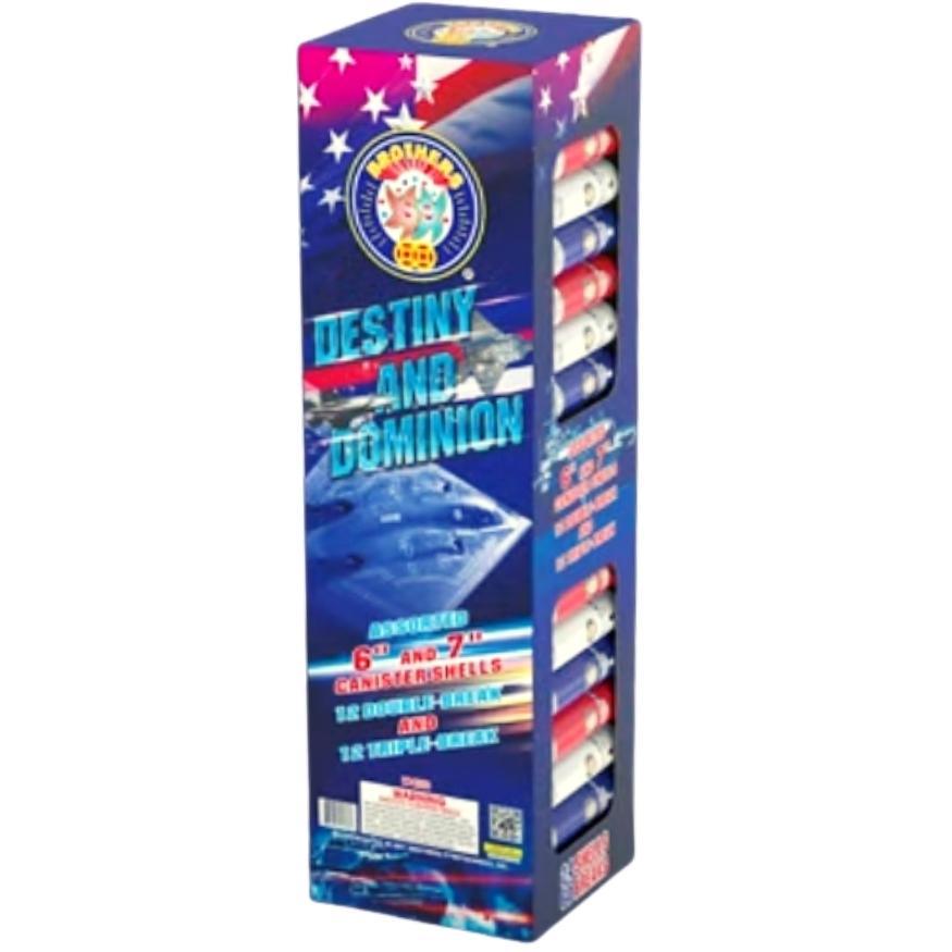 Destiny and Dominion | 60 Break Artillery Shell by Brothers Pyrotechnics -Shop Online for XX-tra Large Canister Kit™ at Elite Fireworks!