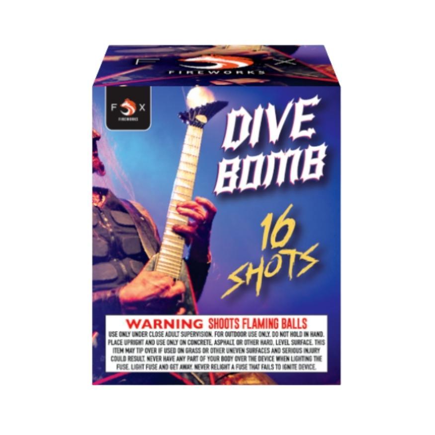 Dive Bomb | 16 Shot Aerial Repeater by Fox Fireworks -Shop Online for Standard Cake at Elite Fireworks!