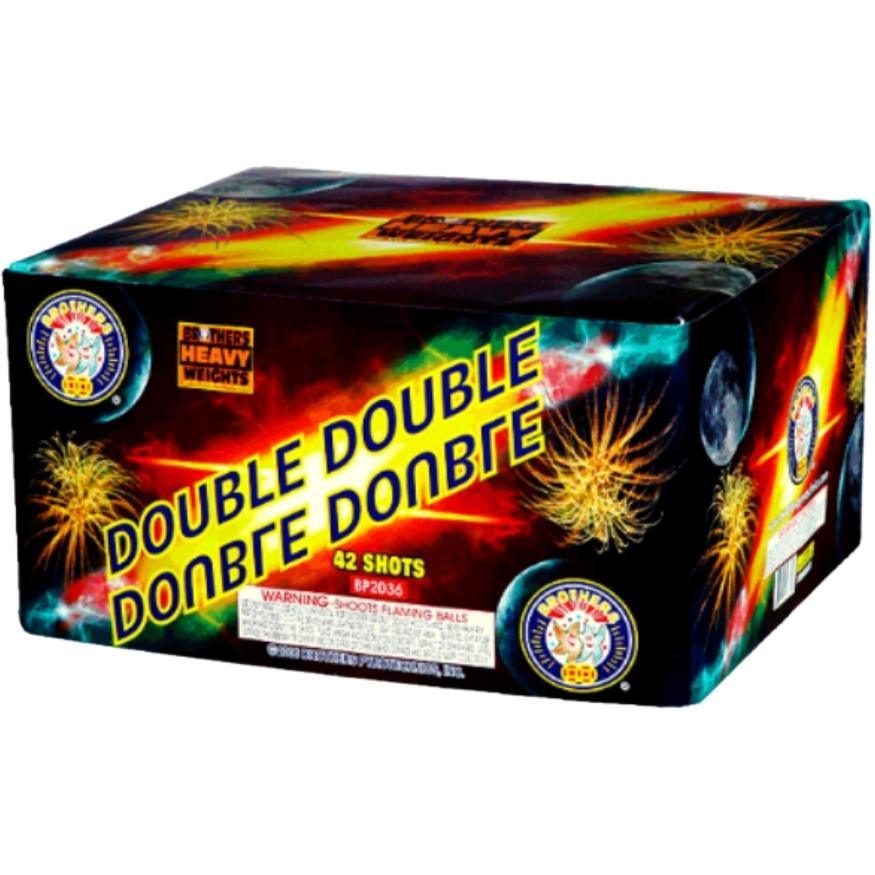 Double Double | 42 Shot Aerial Repeater by Brothers Pyrotechnics -Shop Online for X-tra Large Cake™ at Elite Fireworks!