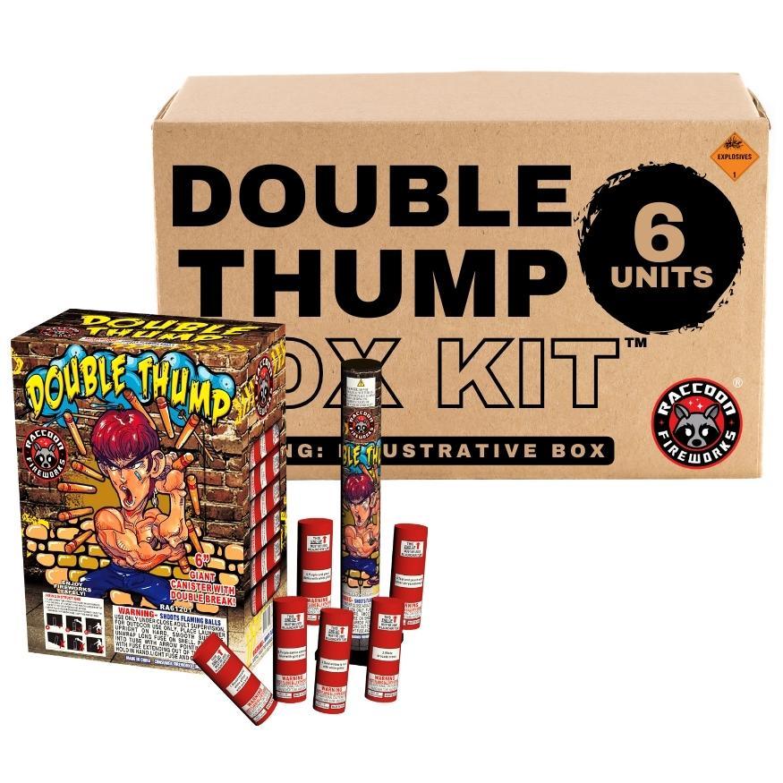 Double Thump | 24 Break Artillery Shell by Raccoon Fireworks -Shop Online for XX-tra Large Canister Kit™ at Elite Fireworks!