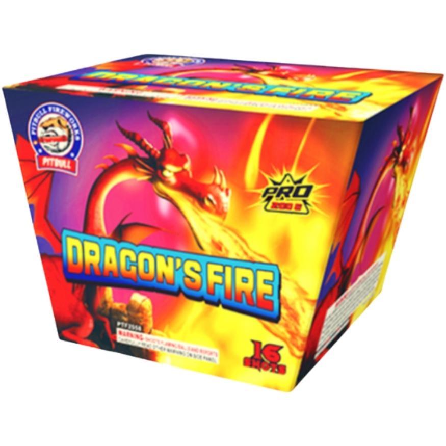 Dragon's Fire | 16 Shot Aerial Repeater by Pitbull Fireworks -Shop Online for Large Cake at Elite Fireworks!