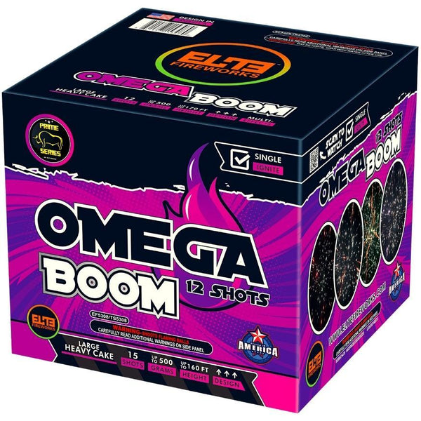 Dynamics Box™｜36 Shot Box Kit™ - Alpha Blast™ - Beta Zoom™ - Omega Boom™ by Prime Series® -Shop Online for Large Cake at Elite Fireworks!