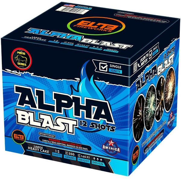 Dynamics Box™｜36 Shot Box Kit™ - Alpha Blast™ - Beta Zoom™ - Omega Boom™ by Prime Series® -Shop Online for Large Cake at Elite Fireworks!