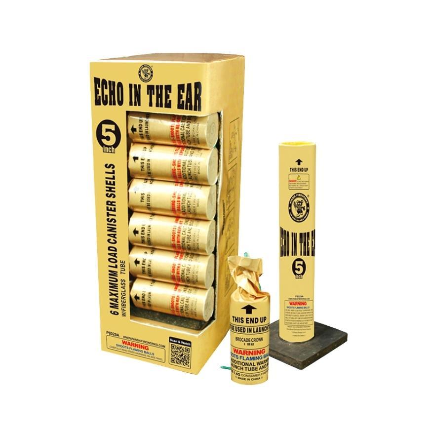 Echo in the Ear | 6 Break Artillery Shell by Winda Fireworks -Shop Online for X-tra Large Canister Kit™ at Elite Fireworks!