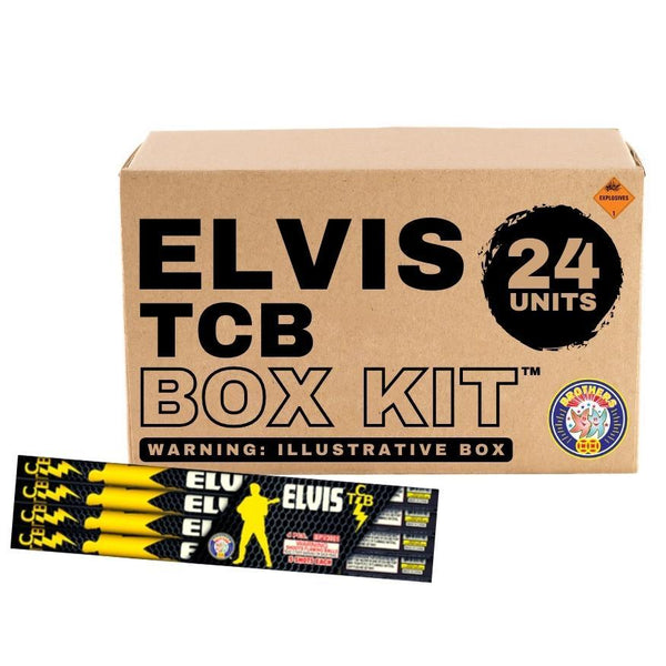 Elvis TCB | 5 Shot Barrage Candle by Brothers Pyrotechnics -Shop Online for Large Candle at Elite Fireworks!