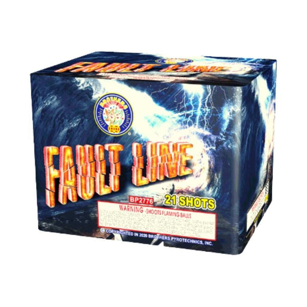 Fault Line | 21 Shot Aerial Repeater by Brothers Pyrotechnics -Shop Online for Large Cake at Elite Fireworks!