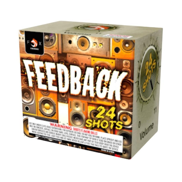 Feedback | 24 Shot Aerial Repeater by Fox Fireworks -Shop Online for Standard Cake at Elite Fireworks!