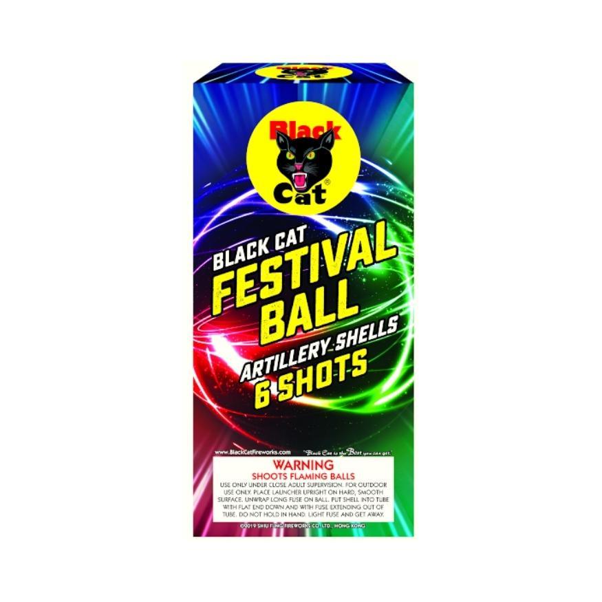 Festival Ball 2.0 | 6 Break Artillery Shell by Black Cat Fireworks -Shop Online for Standard Ball Kit™ at Elite Fireworks!