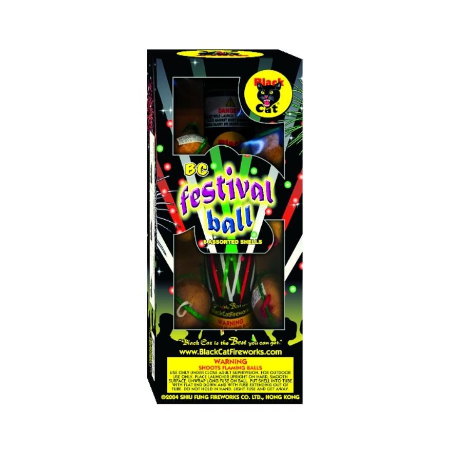 Festival Ball | 6 Break Artillery Shell by Black Cat Fireworks -Shop Online for Standard Ball Kit™ at Elite Fireworks!