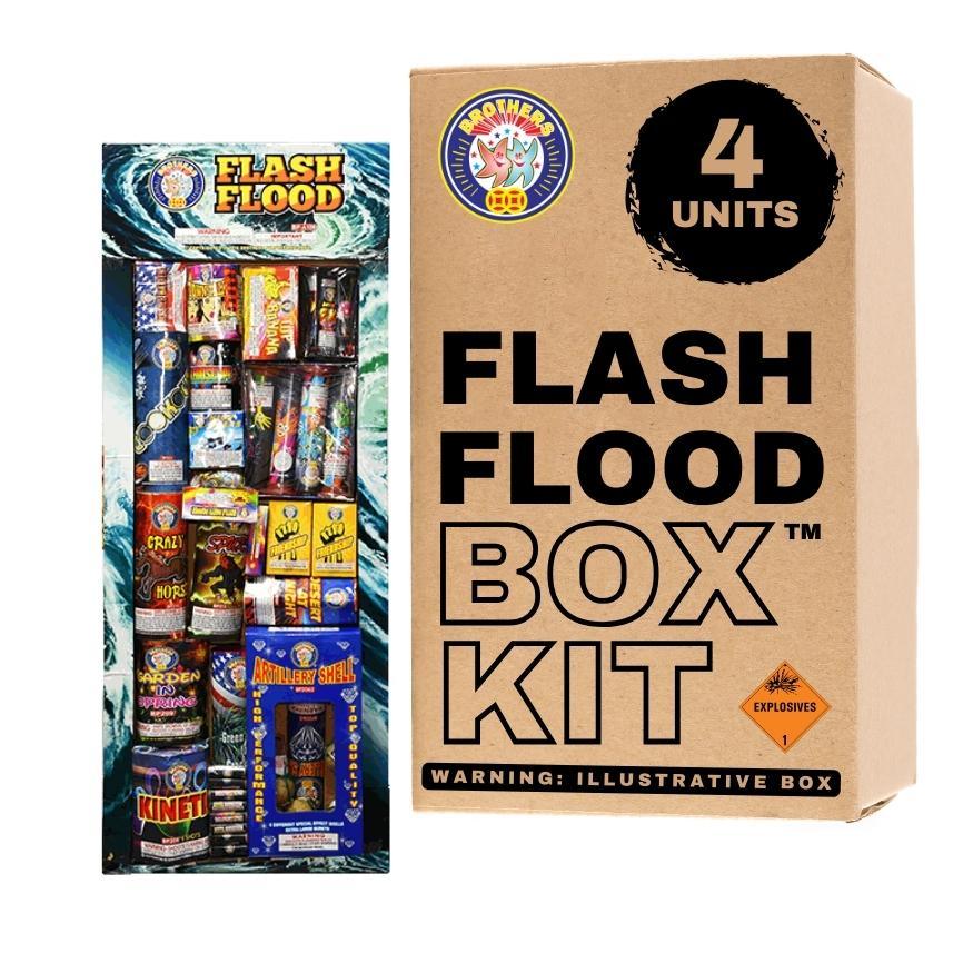 Flash Flood | Aerial & Ground Mix Variety Assortment by Brothers Pyrotechnics -Shop Online for Large Select Kit™ at Elite Fireworks!
