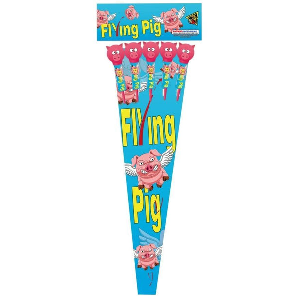 Flying Pig | 35.8" Rocket Projectile by Monkey Mania -Shop Online for X-tra Large Rocket™ at Elite Fireworks!