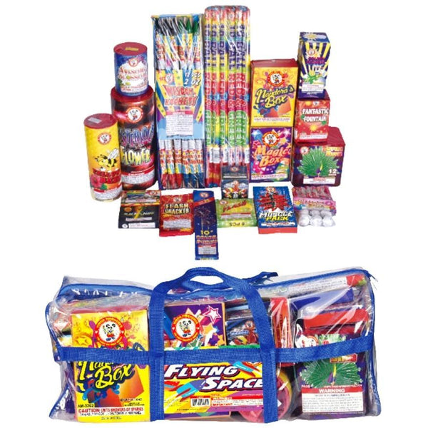 Flying Space | Aerial & Ground Mix Variety Assortment by Winda Fireworks -Shop Online for Standard Select Kit™ at Elite Fireworks!