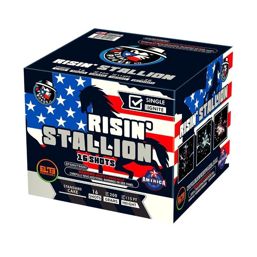 Fort Texas™ ｜75 Shot Box Kit™ - Ragin' Bull™ - Risin' Stallion™ by Texas Rogue Co.™ -Shop Online for Standard Cake at Elite Fireworks!