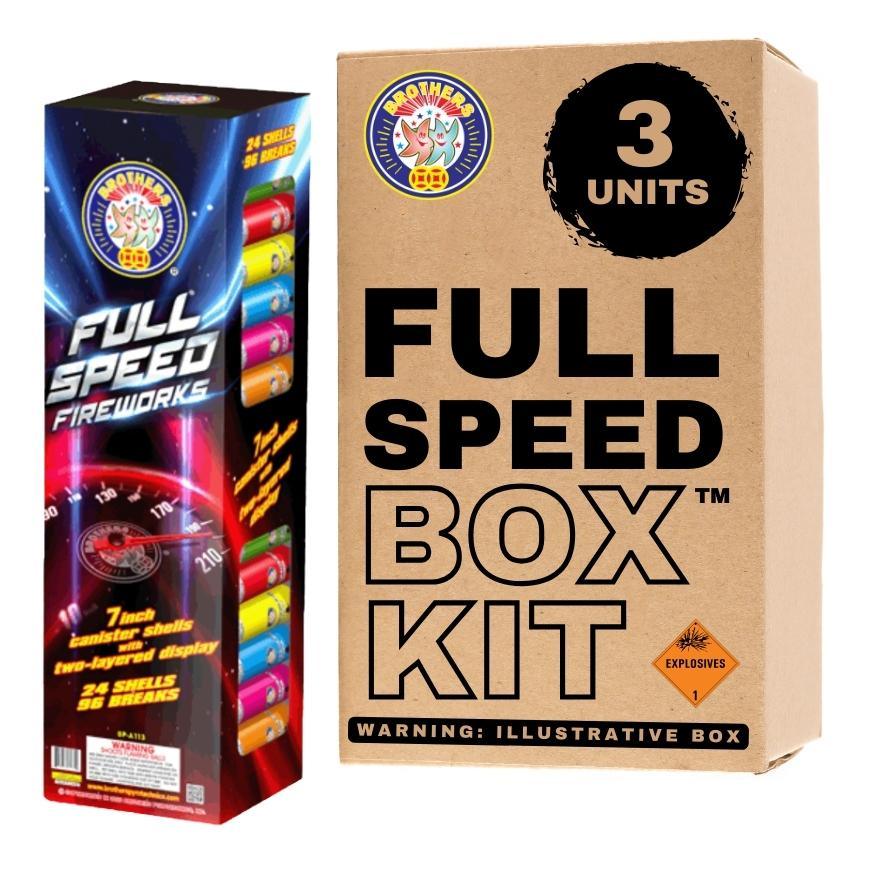 Full Speed | 60 Break Artillery Shell by Brothers Pyrotechnics -Shop Online for XX-tra Large Canister Kit™ at Elite Fireworks!