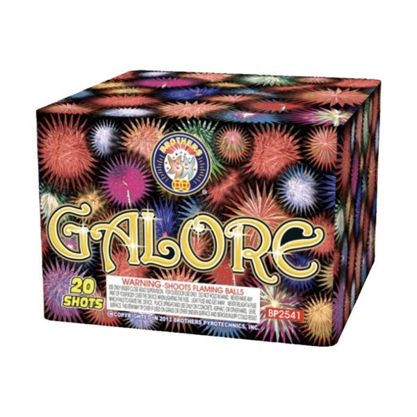 Galore | 20 Shot Aerial Repeater by Brothers Pyrotechnics -Shop Online for Large Cake at Elite Fireworks!