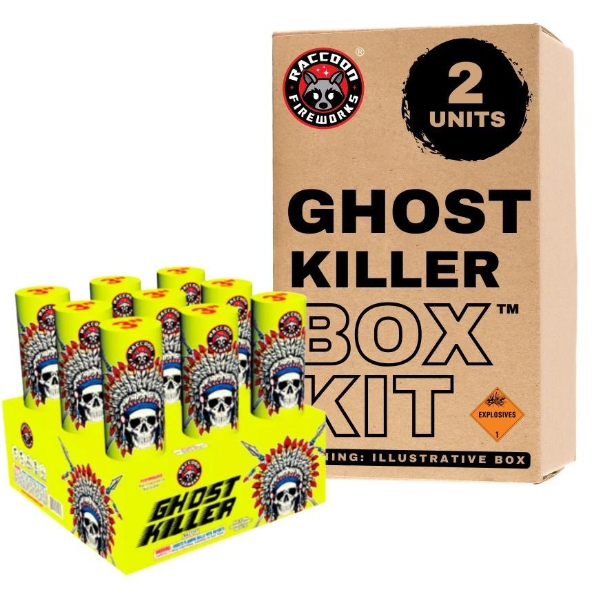Ghost Killer | 9 Shot Aerial Repeater by Raccoon Fireworks -Shop Online for NOAB Cake at Elite Fireworks!
