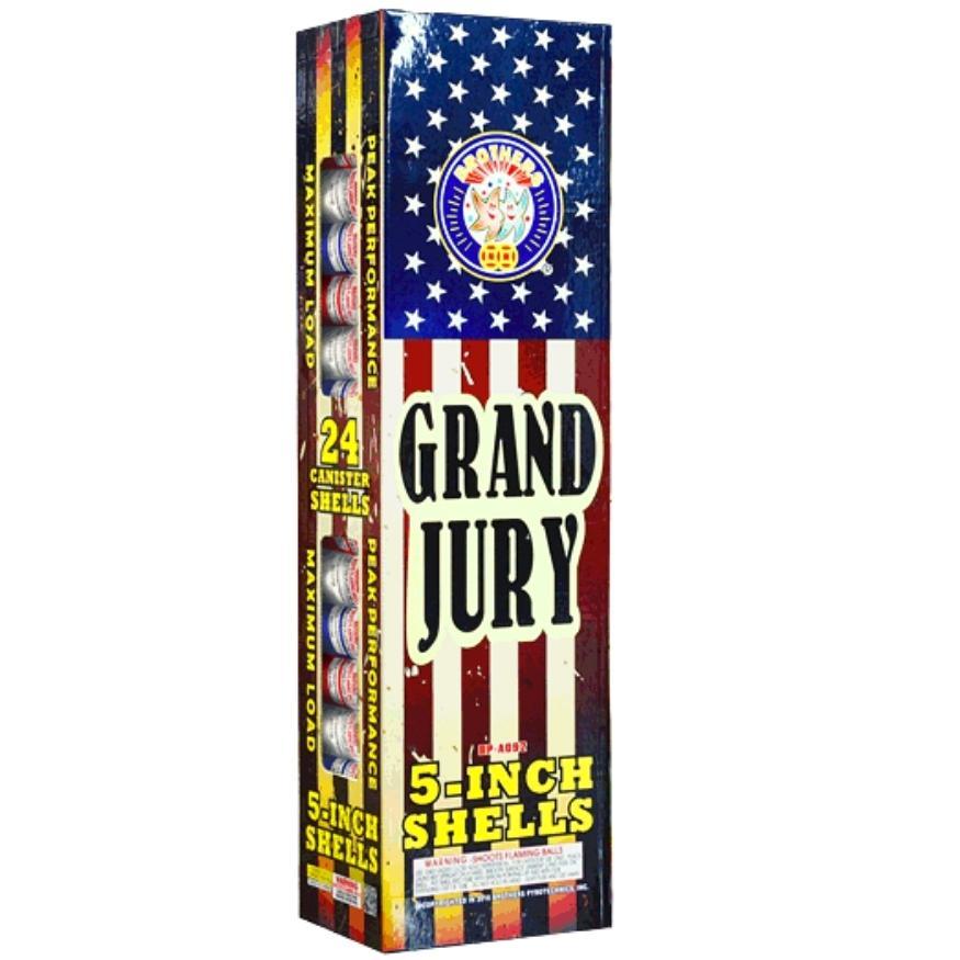 Grand Jury 24 | 24 Break Artillery Shell by Brothers Pyrotechnics -Shop Online for X-tra Large Canister Kit™ at Elite Fireworks!