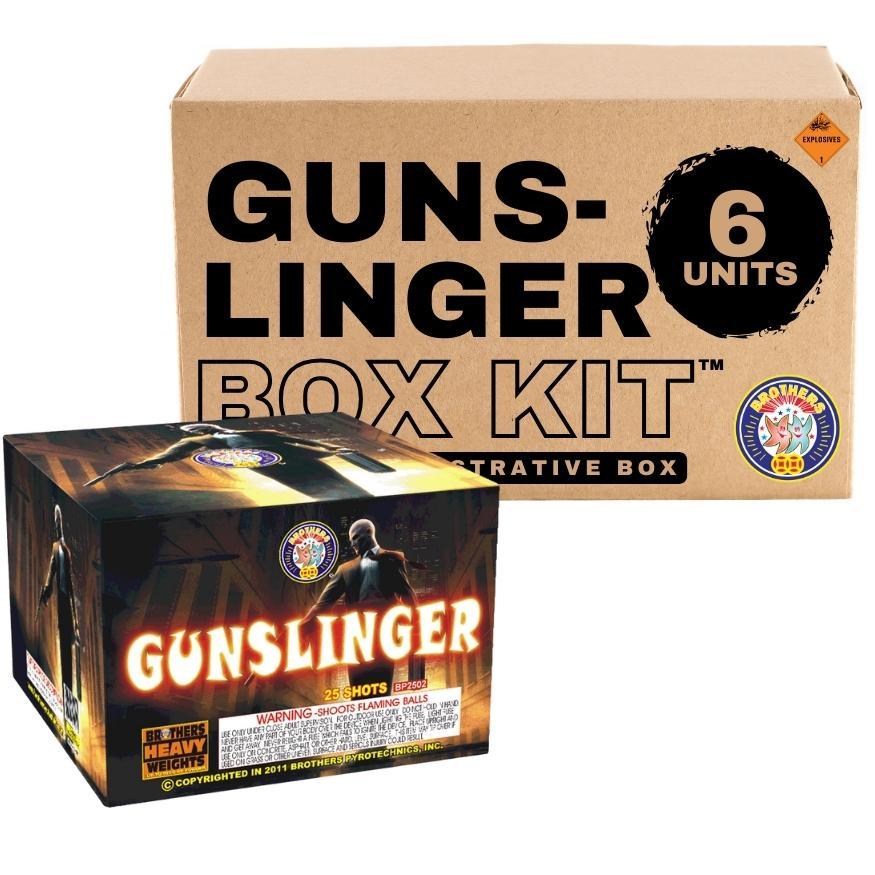 Gunslinger | 25 Shot Aerial Repeater by Brothers Pyrotechnics -Shop Online for Large Cake at Elite Fireworks!