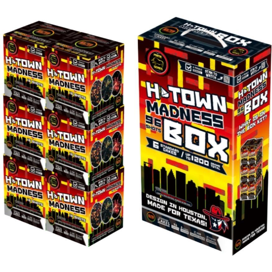 H-Town Madness™ | 16 Shot Aerial Repeater by Prime Series® -Shop Online for Standard Cake at Elite Fireworks!