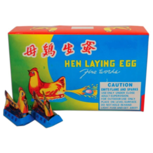 Hen Laying Egg | Paper-craft Chicken Shape Fountain Ground Novelty by Asia Pyro -Shop Online for Standard Novelty at Elite Fireworks!