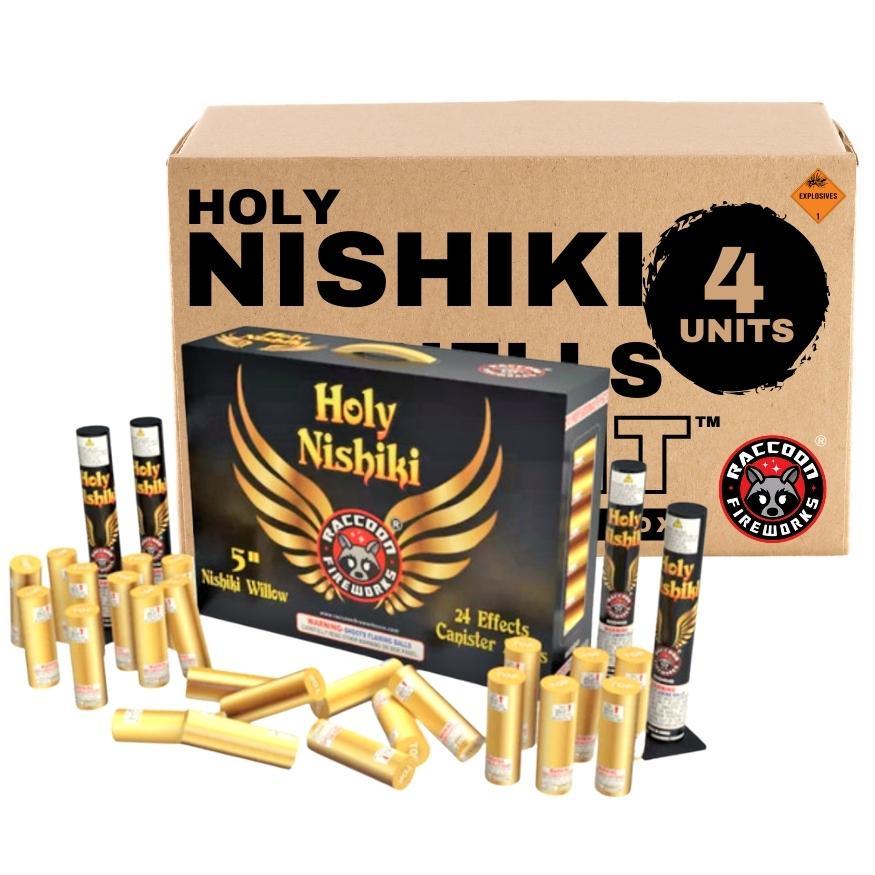 Holy Nishiki | 24 Break Artillery Shell by Raccoon Fireworks -Shop Online for X-tra Large Canister Kit™ at Elite Fireworks!