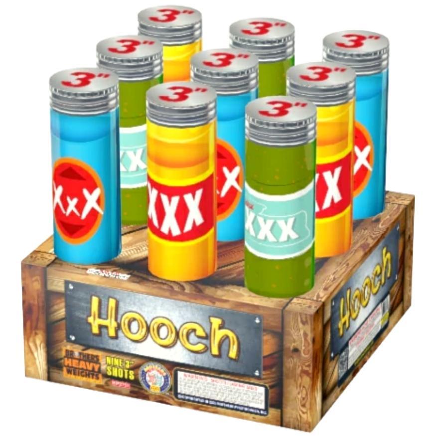 Hooch | 9 Shot Aerial Repeater by Brothers Pyrotechnics -Shop Online for NOAB Cake at Elite Fireworks!