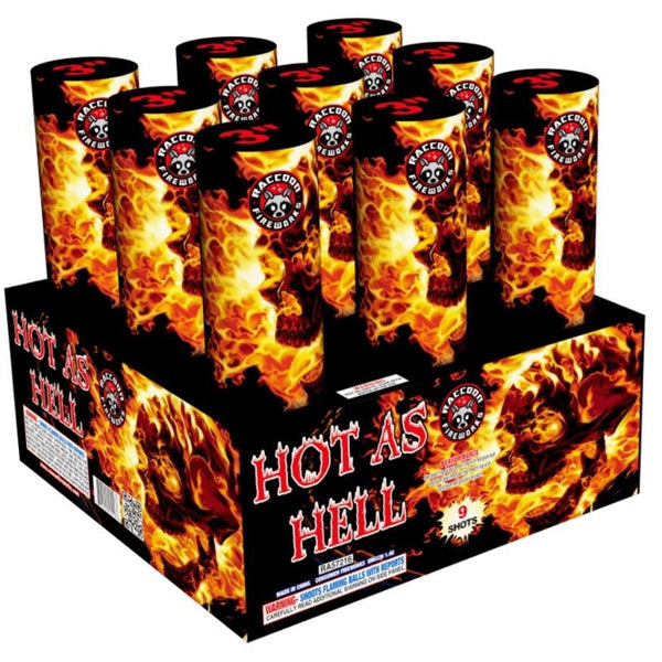 Hot As Hell - Cracklelicious - Magnum Tremors | NOAB Set with Variable Box Kit™ Options by Raccoon Fireworks -Shop Online for NOAB Cake at Elite Fireworks!