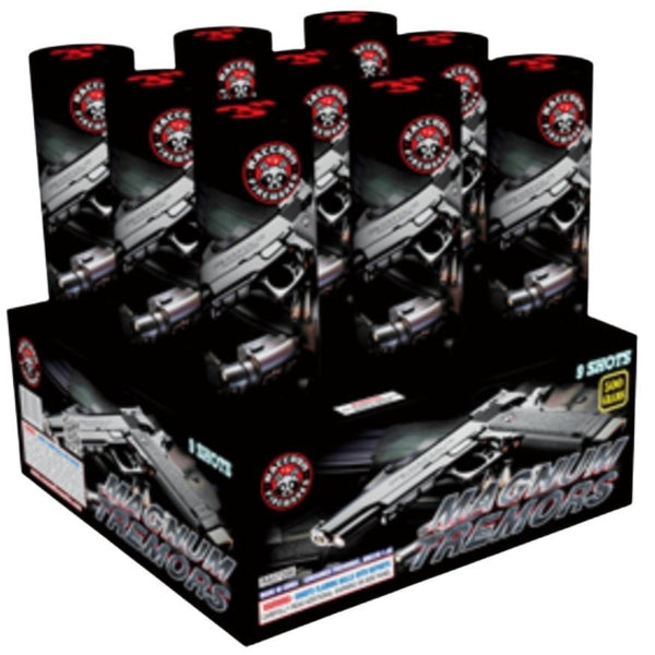 Hot As Hell - Cracklelicious - Magnum Tremors | NOAB Set with Variable Box Kit™ Options by Raccoon Fireworks -Shop Online for NOAB Cake at Elite Fireworks!