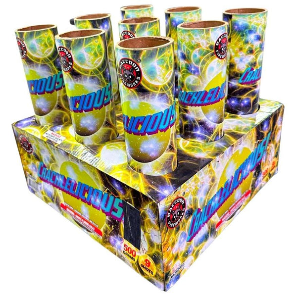 Hot As Hell - Cracklelicious - Magnum Tremors | NOAB Set with Variable Box Kit™ Options by Raccoon Fireworks -Shop Online for NOAB Cake at Elite Fireworks!