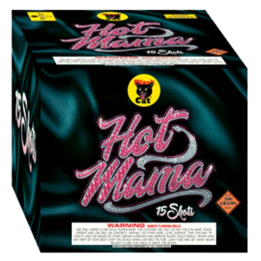 Hot Mama | 15 Shot Aerial Repeater by Black Cat Fireworks -Shop Online for Large Cake at Elite Fireworks!