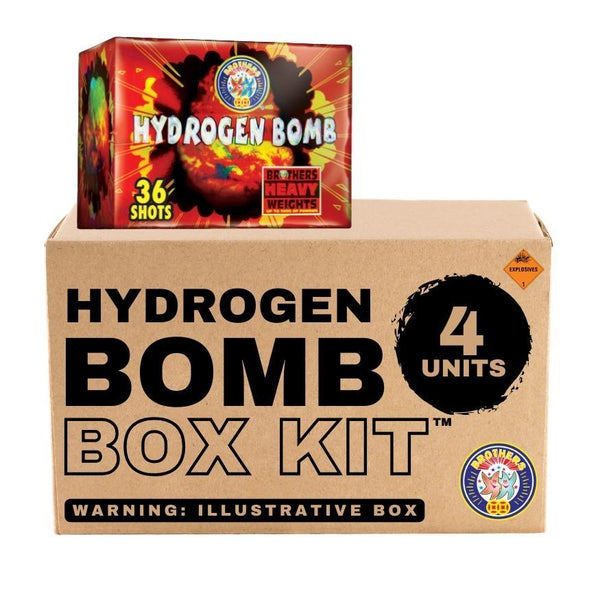 Hydrogen Bomb | 36 Shot Aerial Repeater by Brothers Pyrotechnics -Shop Online for X-tra Large Cake™ at Elite Fireworks!